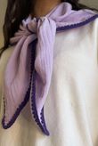 Pia Whipstitch Neckerchief Amethyst & Purple